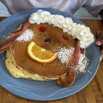 Iron Rooster - Smiley face pancake - American Near Me - Baltimore, Maryland