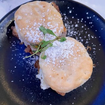 BLK SWAN - Crispy chicken egg and cheese sliders - New American Near Me - Baltimore, Maryland BLK SWAN - Crispy chicken egg and cheese sliders - New American Near Me - Baltimore, Maryland