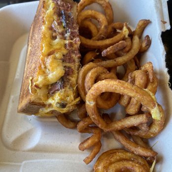Jolene's - Ewa Beach - Pastrami melt and some curly fries. - Burgers Near Me - Ewa Beach, Hawaii