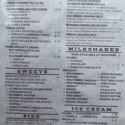 Macy Lou's Country Store And Cafe - Menu