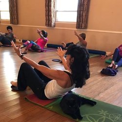 Kat Folger Fit - Black cat joins the fun at the Hilltop classes.