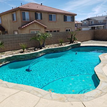 Green Valley Nursery - Our new poolside planter with the doublehead palm Fernando recommended sitting front and center - Nurseries & Gardening Near Me - Lancaster, California
