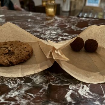 Coquine - Coquine Chocolate Chip Cookie and chocolate peanut truffles - New American Near Me - Portland, Oregon