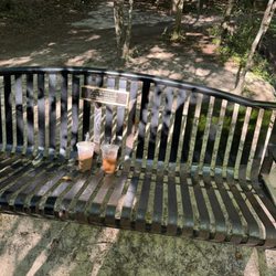 Coffee Lodge - Coffee on a bench in serenity spot
