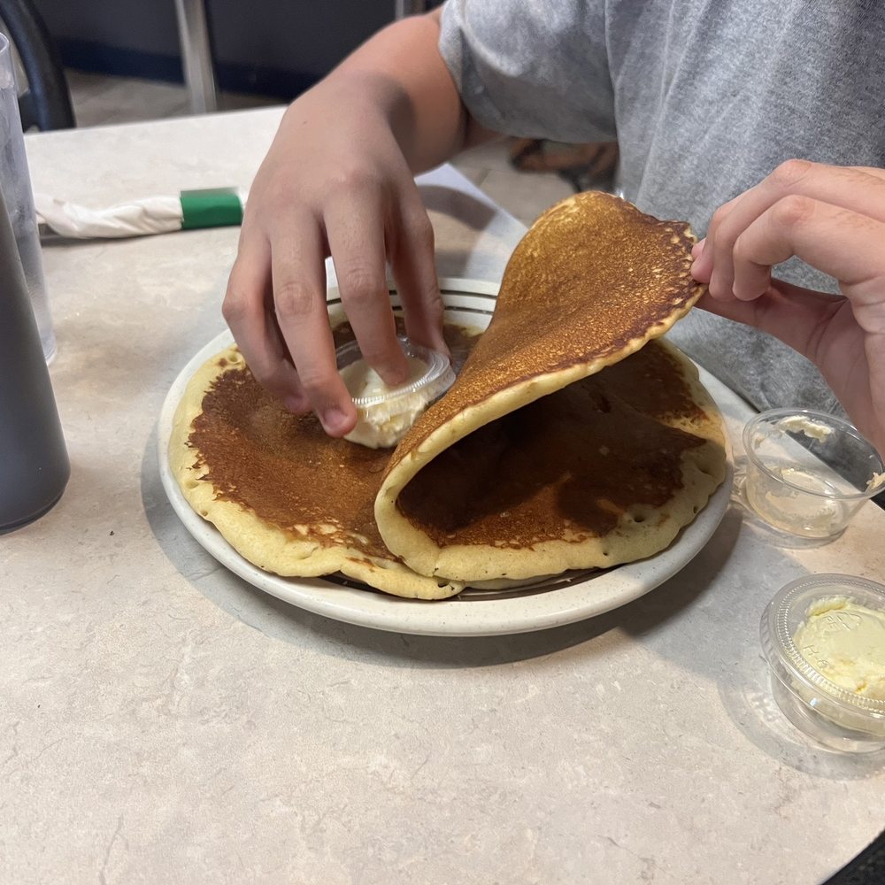 Oak Street Cafe - The biggest pancake ever! You can order 1 or 2 or 3 your choice. They are BIG! - Cafes Near Me - De Pere, Wisconsin