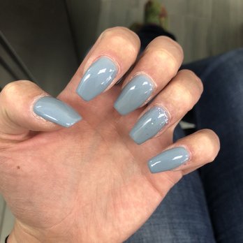 Angel Nails & Spa - Simple grey with sparkle - Nail Salons Near Me - Placerville, California Angel Nails & Spa - Simple grey with sparkle - Nail Salons Near Me - Placerville, California