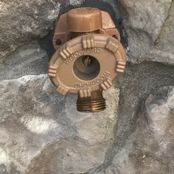 Plumb Crazy - Frost free hose faucet through stone - Plumbing Near Me - Leesburg, Virginia