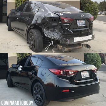 Covina Auto Body Shop - '16 Mazda 3. Huge impact collision, repaired back to manufacture specs! - Body Shops Near Me - Covina, California Covina Auto Body Shop - '16 Mazda 3. Huge impact collision, repaired back to manufacture specs! - Body Shops Near Me - Covina, California