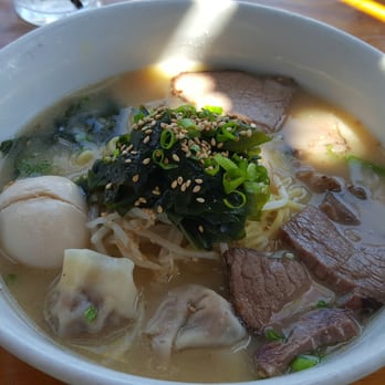 Underbelly - Belly of the beast ramen - oxtail dumplings,  beef short rib and egg. - Bars Near Me - San Diego, California