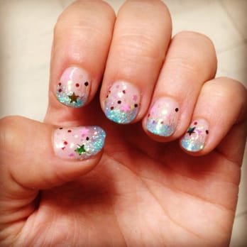 Oh, My Nails! - Blue glitter gradation with holograms by Karen - Nail Salons Near Me - New York, New York Oh, My Nails! - Blue glitter gradation with holograms by Karen - Nail Salons Near Me - New York, New York