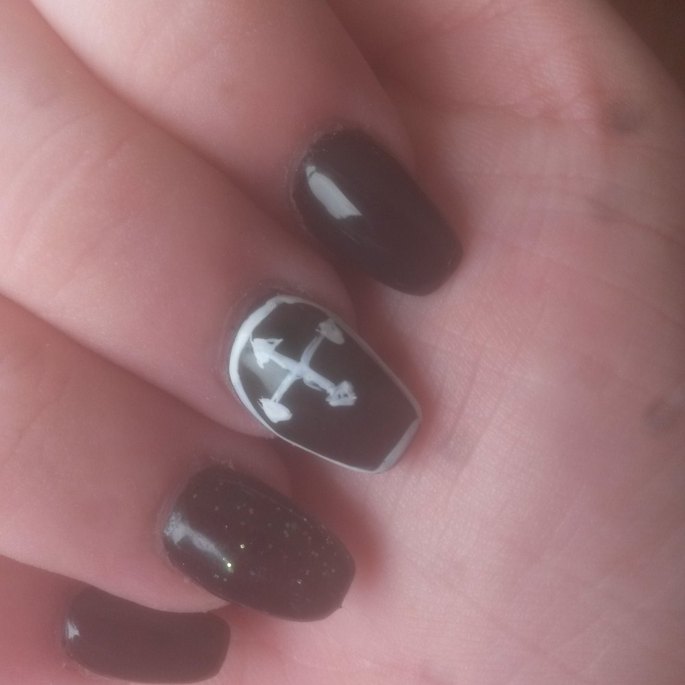 101 Nail Lounge - Coffin shaped nails with actual coffin design. Exactly what I wanted! - Nail Salons Near Me - Encinitas, California