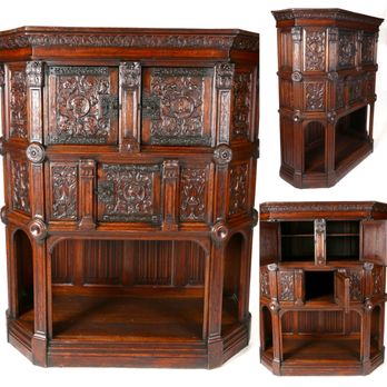 The Chapman Collection - Handsome early 1800's Spanish Gothic ornately carved cabinet found at The Chapman Collection - Antiques Near Me - Rancho Santa Fe, California The Chapman Collection - Handsome early 1800's Spanish Gothic ornately carved cabinet found at The Chapman Collection - Antiques Near Me - Rancho Santa Fe, California