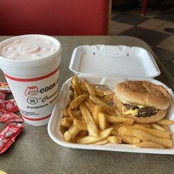 Cook Out - Milkshake w/ Big Double Cheeseburger Tray + Cajun Fries (x2)