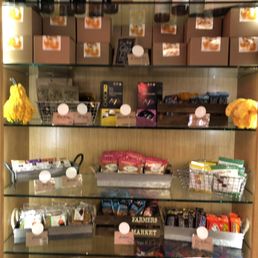 wine, s'mores, and other goodies