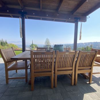 Java Teak - Dining table and chairs - Outdoor Furniture Stores Near Me - Newark, California