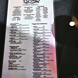 Cielito Lindo - This is their drink menu.