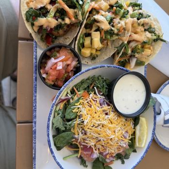 The Remedy - Blackened Shrimp tacos with side salad - Cajun/Creole Near Me - Fort Walton Beach, Florida The Remedy - Blackened Shrimp tacos with side salad - Cajun/Creole Near Me - Fort Walton Beach, Florida