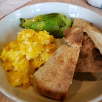 Safta - Kids Scrambled Eggs with Avocado and Pita - Middle Eastern Near Me - Denver, Colorado Safta - Kids Scrambled Eggs with Avocado and Pita - Middle Eastern Near Me - Denver, Colorado