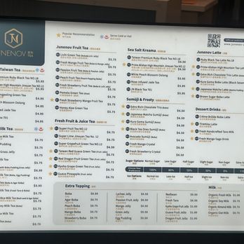 Junenov Tea - Drink menu - Bubble Tea Near Me - Pleasant Hill, California Junenov Tea - Drink menu - Bubble Tea Near Me - Pleasant Hill, California