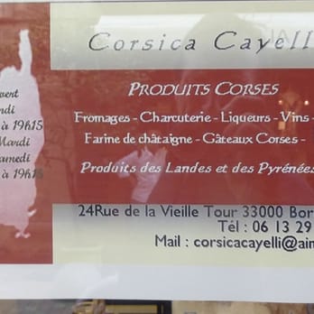 Corsica Cayelli - Delicatessen Near Me - Bordeaux, 33 Corsica Cayelli - Delicatessen Near Me - Bordeaux, 33
