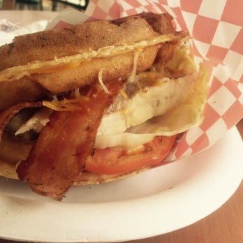 Waffles Cafe - Chicken Waffle Sandwich with Bacon. - Coffee & Tea Near Me - Las Vegas, Nevada Waffles Cafe - Chicken Waffle Sandwich with Bacon. - Coffee & Tea Near Me - Las Vegas, Nevada