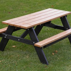 Polly Products - The Economizer Youth Picnic Table is just the right size for grade school lunches and snacks.