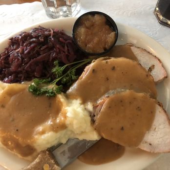 The Ripe Tomato - Roast Pork with Rosemary Gravy and Red Cabbage - Italian Near Me - Malta, New York The Ripe Tomato - Roast Pork with Rosemary Gravy and Red Cabbage - Italian Near Me - Malta, New York