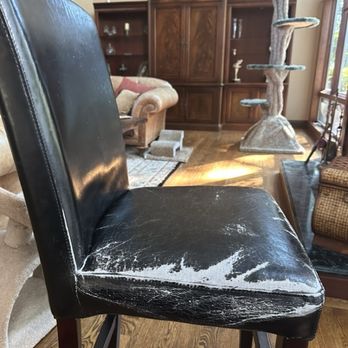 Gomez Upholstery - Counter stool before Gomez upholstery - Furniture Reupholstery Near Me - Saint Louis, Missouri