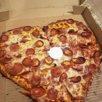 Mountain Mike's Pizza - Trying to find the extra pepperoni we paid for. Just a terrible tasting pizza. - Pizza Near Me - Marina, California