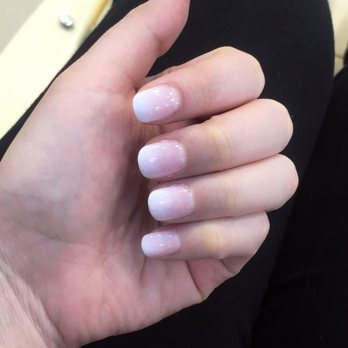 NK Nails - Powder mani - ombré french style - Nail Salons Near Me - Seattle, Washington