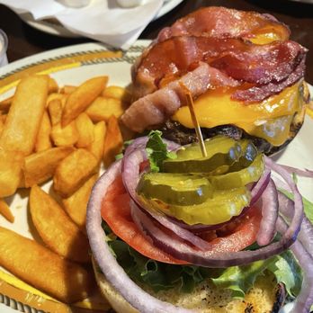 The Fish Grill - Bacon Cheddar Burger - Seafood Near Me - Dania Beach, Florida