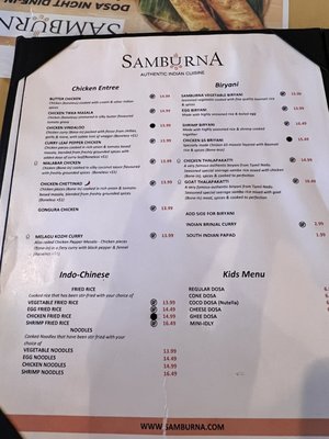 Menu photo 5 Samburna Indian Restaurant Bothell, WA Menu photo 5 Samburna Indian Restaurant Bothell, WA