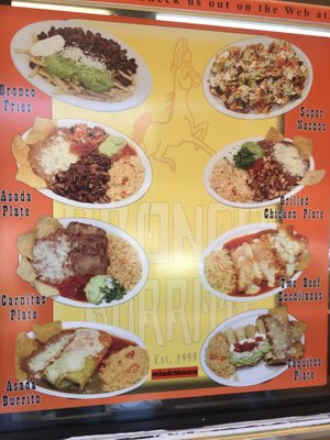 Menu photo 3 Bronco Burrito Restaurant Tarzana, CA