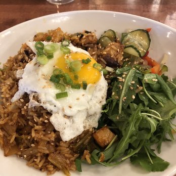 Grove Brunch Cafe - Kimchi fried rice with pork belly - Breakfast & Brunch Near Me - El Paso, Texas Grove Brunch Cafe - Kimchi fried rice with pork belly - Breakfast & Brunch Near Me - El Paso, Texas