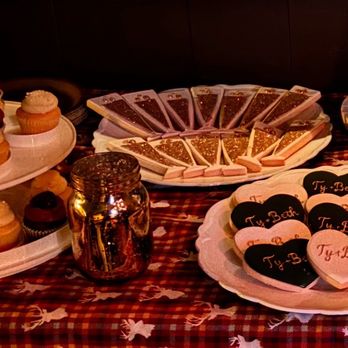 Sugar Babies Bake Shop - Almond heart shaped cookies, vanilla glaze champagne cookies, wedding cake mini cupcakes and chocolate mini cupcakes. - Bakeries Near Me - Sherman Oaks, California Sugar Babies Bake Shop - Almond heart shaped cookies, vanilla glaze champagne cookies, wedding cake mini cupcakes and chocolate mini cupcakes. - Bakeries Near Me - Sherman Oaks, California