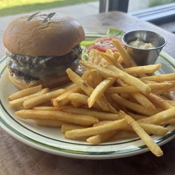 Dry Fly Saloon - Double burger - American Near Me - Bozeman, Montana