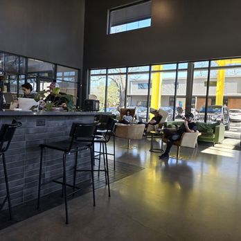 Medici Roasting - a view of the inside of a restaurant - Coffee & Tea Near Me - Austin, Texas