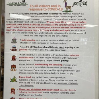Monterey Zoo - Pandemic rules - Zoos Near Me - Salinas, California Monterey Zoo - Pandemic rules - Zoos Near Me - Salinas, California