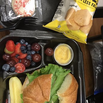 Chicken Salad Chick - I had the turkey club with fruit and chips. - Southern Near Me - Cumming, Georgia