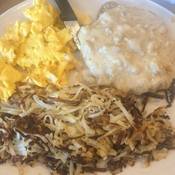 Broken Yolk Cafe - Country Chicken Fried Steak & Eggs with hashed browns - Breakfast & Brunch Near Me - Chula Vista, California