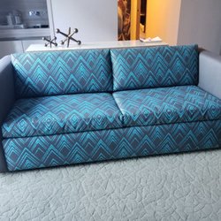 J Jammal Upholstery & Decor - Modernize commercial coach @ Time Square Centric Hyatt #JammalUpholstery #JerseyCity #Upholstery