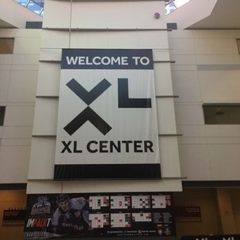 XL Center - The view South and upward, from the expansive lobby - Stadiums & Arenas Near Me - Hartford, Connecticut XL Center - The view South and upward, from the expansive lobby - Stadiums & Arenas Near Me - Hartford, Connecticut