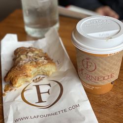 La Fournette - Almond Croissant and Almond milk Cappuccino