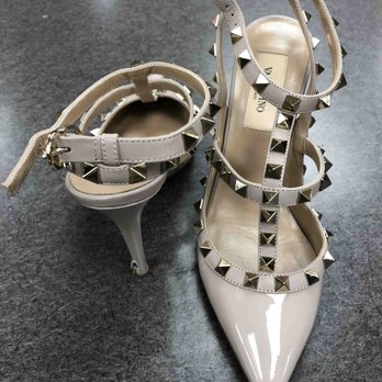 ShoeMedic - Valentinos in for protective soles - Shoe Repair Near Me - Oakville, Ontario ShoeMedic - Valentinos in for protective soles - Shoe Repair Near Me - Oakville, Ontario