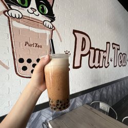 Purl Tea - Wintermelon fresh meowk with boba