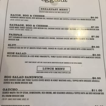 Eggslut - Eggslut menu - Breakfast & Brunch Near Me - Los Angeles, California