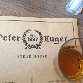 Peter Luger - Lagavulin to go with the meal - Steakhouses Near Me - Brooklyn, New York