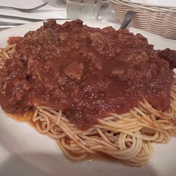 Nobile's Italian Restaurant - Angel hair with meat sauce