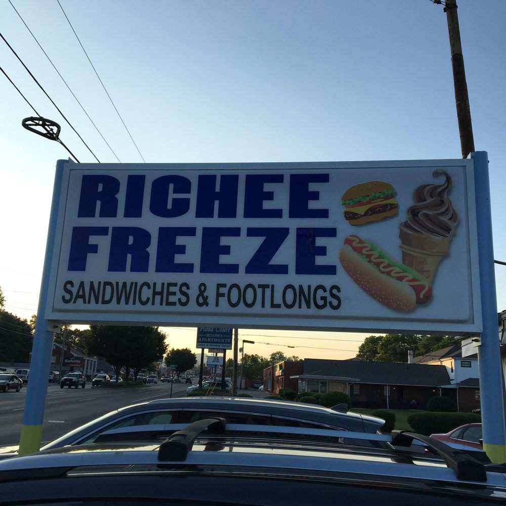 Richee Freeze - if you're driving down Williamson Rd and see this sign, stop & go get something to eat! - Burgers Near Me - Roanoke, Virginia Richee Freeze - if you're driving down Williamson Rd and see this sign, stop & go get something to eat! - Burgers Near Me - Roanoke, Virginia