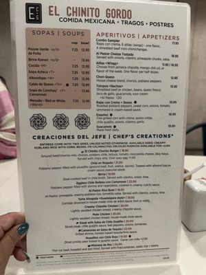 Menu photo 3 El Chinito Gordo Tucson, AZ